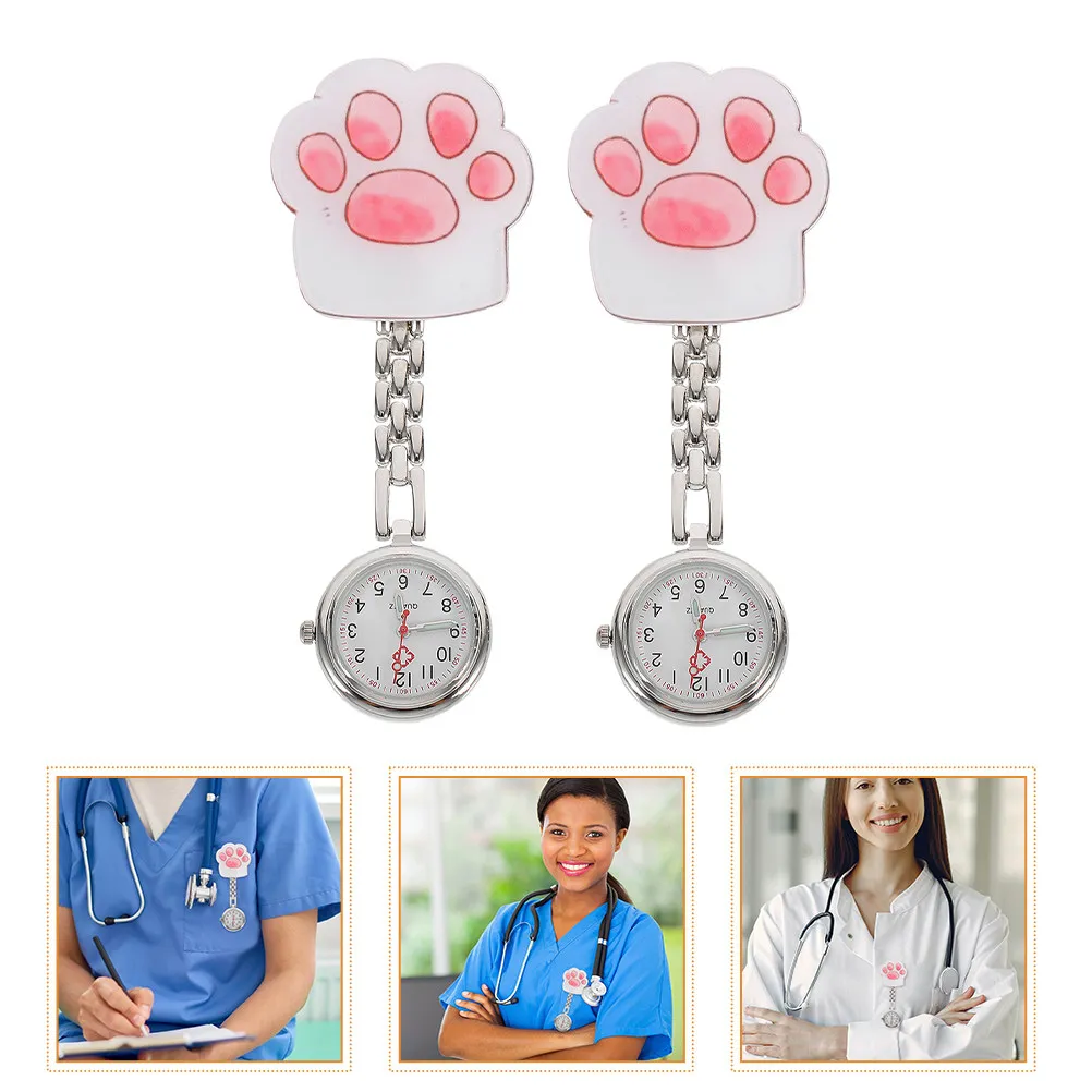 2-pecas-relogio-de-bolso-adoravel-com-design-de-pata-de-gato-acabamento-fino-facil-de-usar-para-uniformes-de-enfermagem-e-exames