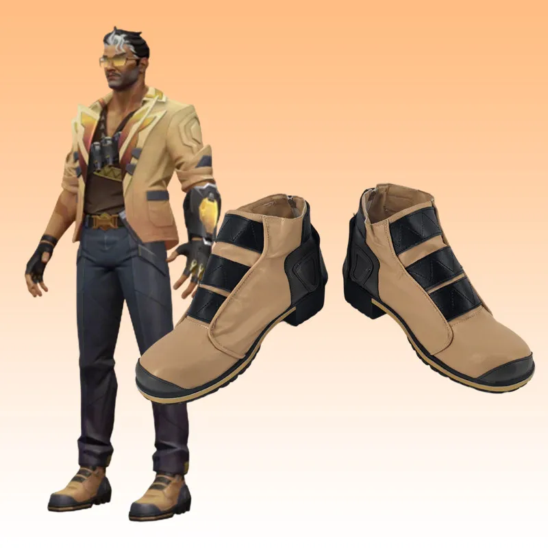 Game Valorant Tejo Cosplay Shoes Men Christmas Halloween Tejo Boots Comic Con Cosplay Play Role