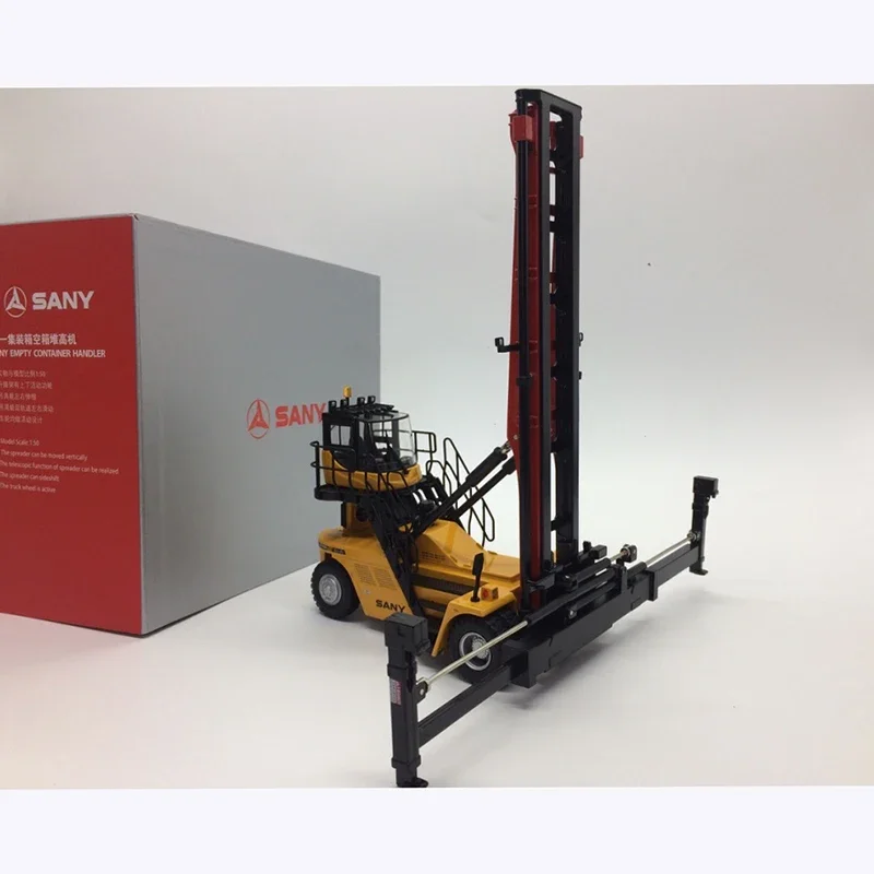 Diecast 1:50 Scale SANY Container Stacker Reach Alloy Engineering Vehicle Model Collection Souvenir Ornaments Display Toys Gift