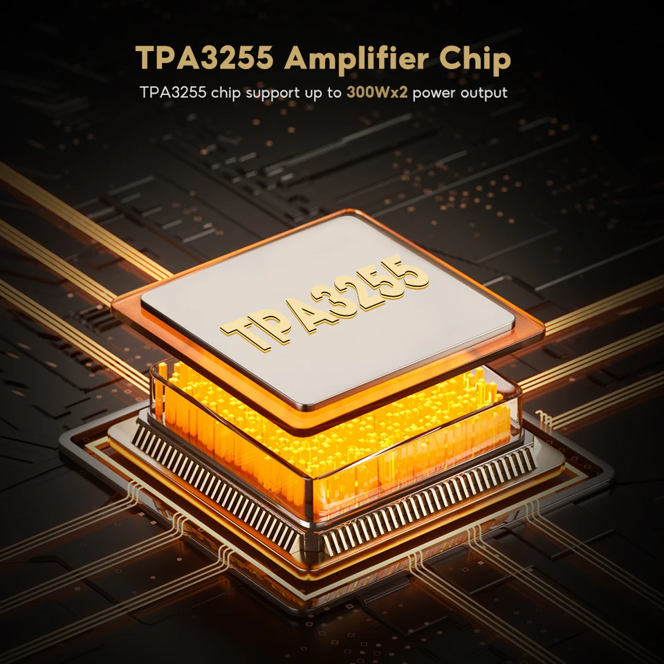 AIYIMA A07 プレミアム TPA3255 パワーアンプ 300Wx2 クラスD ステレオ