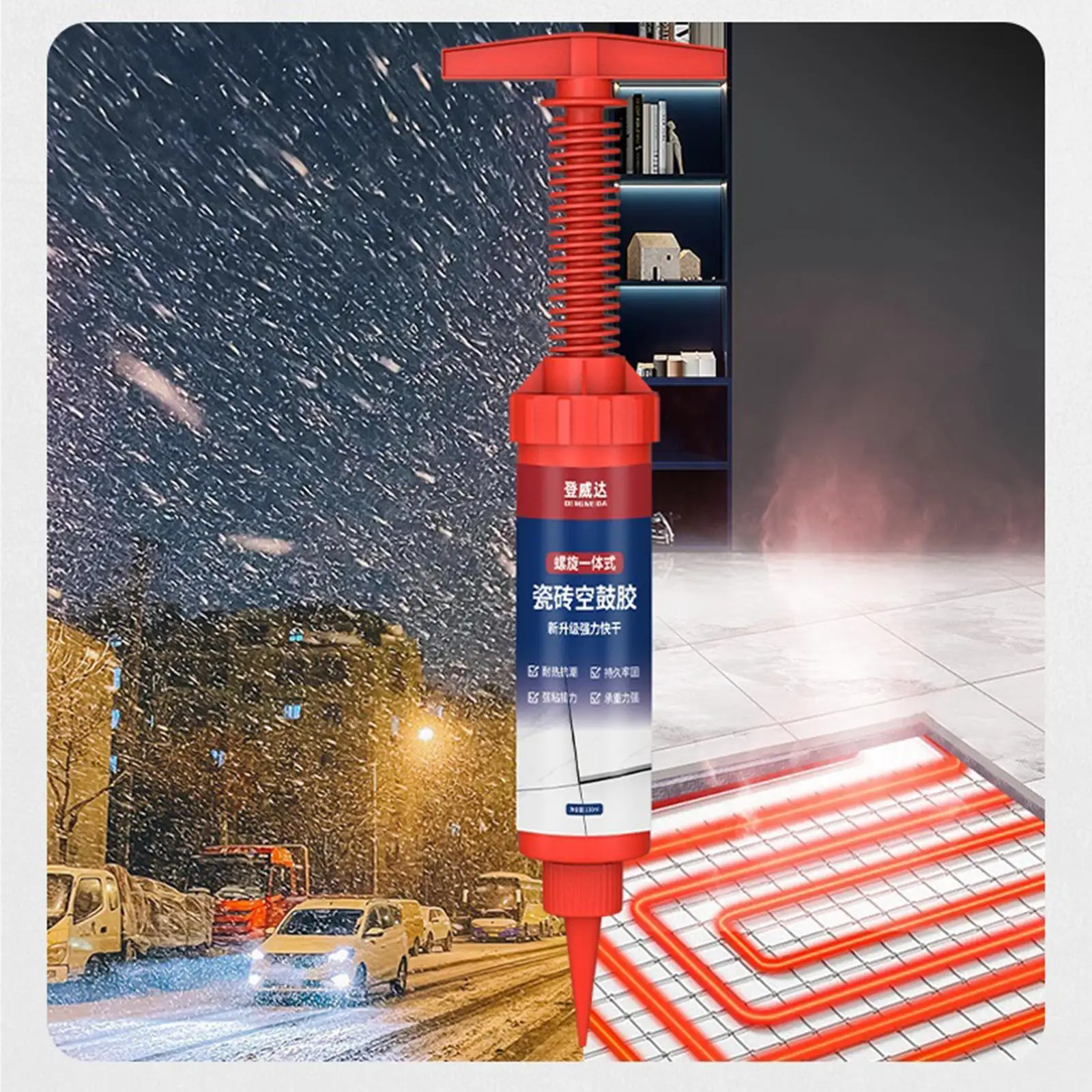 Pengisi Suntikan Perekat Lantai Perekat Perbaikan Berongga Ubin untuk Ubin