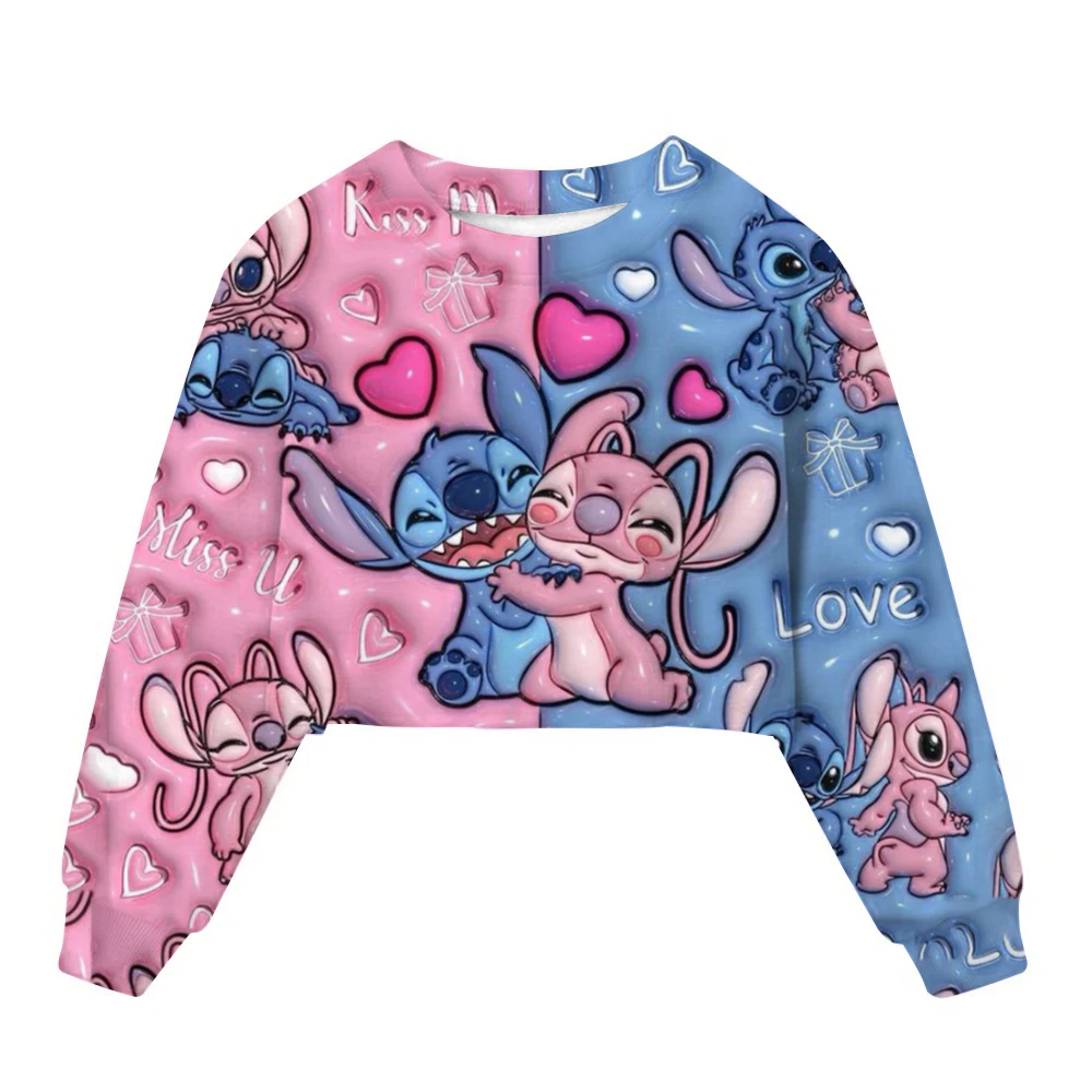 Lilo&Stitch Kids Hoodie Autumn/Winter Fashion Girl Lilo&Stitch Sweatshirt Girl Lilo&Stitch Hoodie 4-14 Years Old