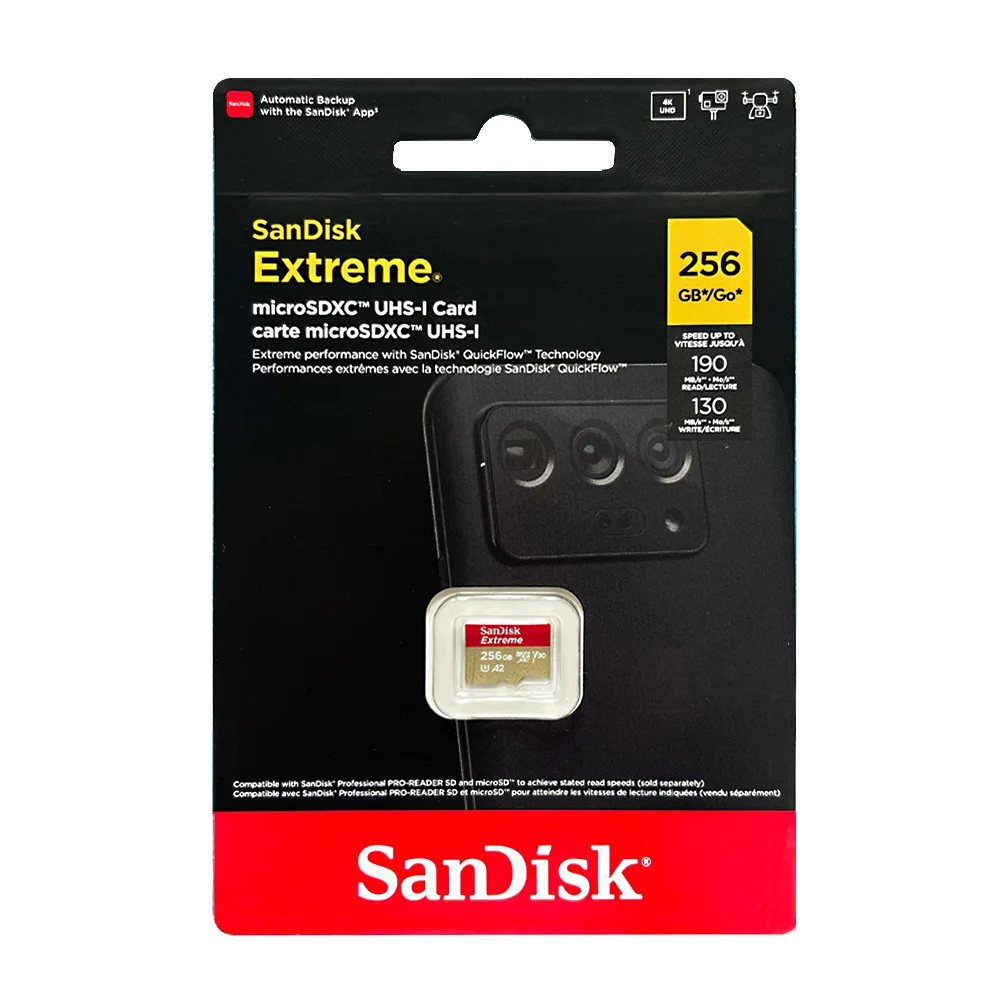 SanDisk Extreme MicroSD Memory Card High-Speed TF Card U3 C10 V30 A2 Memory Card TF Card For 4K Ultra High Definition Video