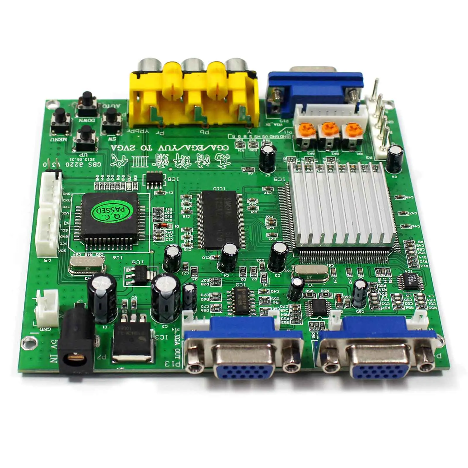 

Arcade Game RGBS CGA/EGA/YUV TO 2 VGA Output HD Video Converter Board GBS-8220