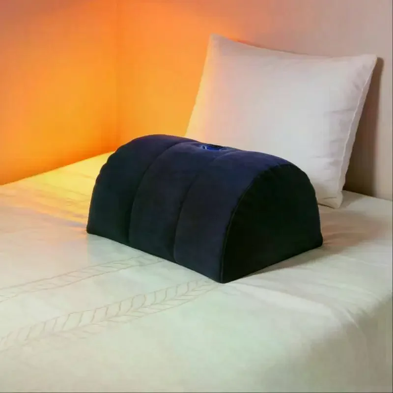 Inflatable Half Moon Support Pillow Inflatable Wedge Pillow Portable Inflatable Leg Elevation Cushion For Home Travel Relax