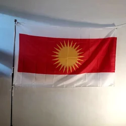 Yezidi Flag/Yezidische Flagge/Drapeau Yezidi Lalish Flag Outdoor Decor Polyester 90x150cm