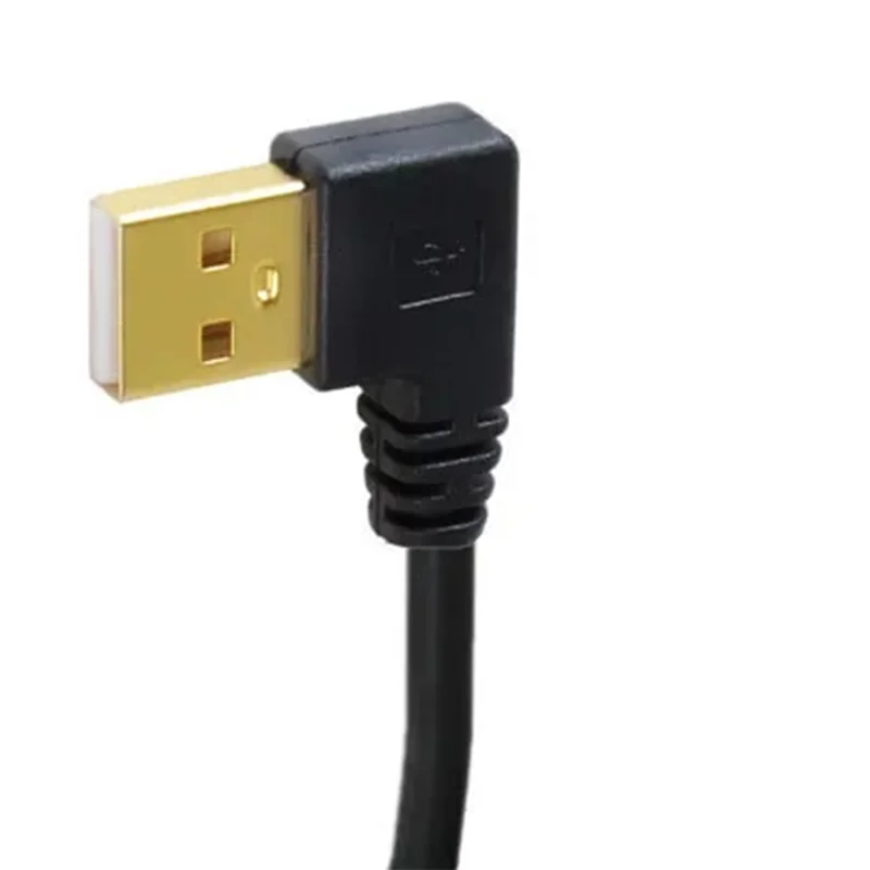 

ABKQ-Plated Right Angle Data Sync And Charge Extender Lead 1M Short 90 Degree USB 2.0 To Micro USB USB Male Cable Plated