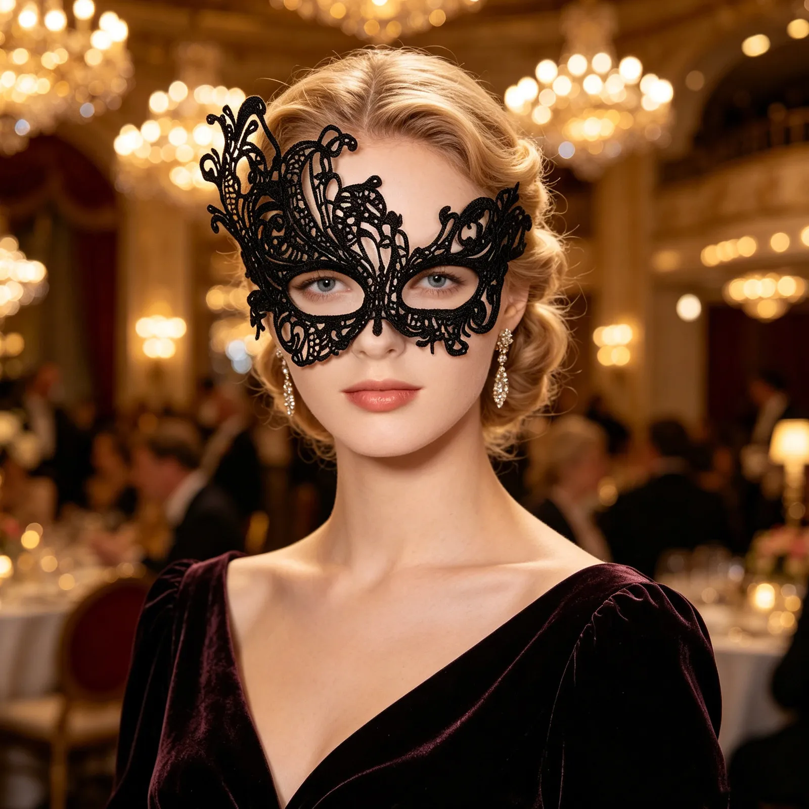 

Masquerade Masks Decorative Fancy Lace Carnival Masks Costume Accessories For Party Prom Carnival Ball Festival Party Decor