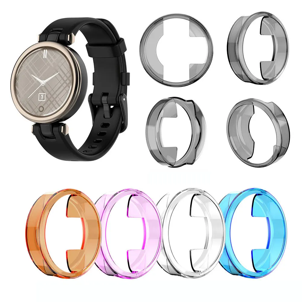 Soft TPU Protective Shell Case Frame Cover For Garmin Lily Women Watch Silicone Watch Case Cover Guard Bumper for Garmin Lily