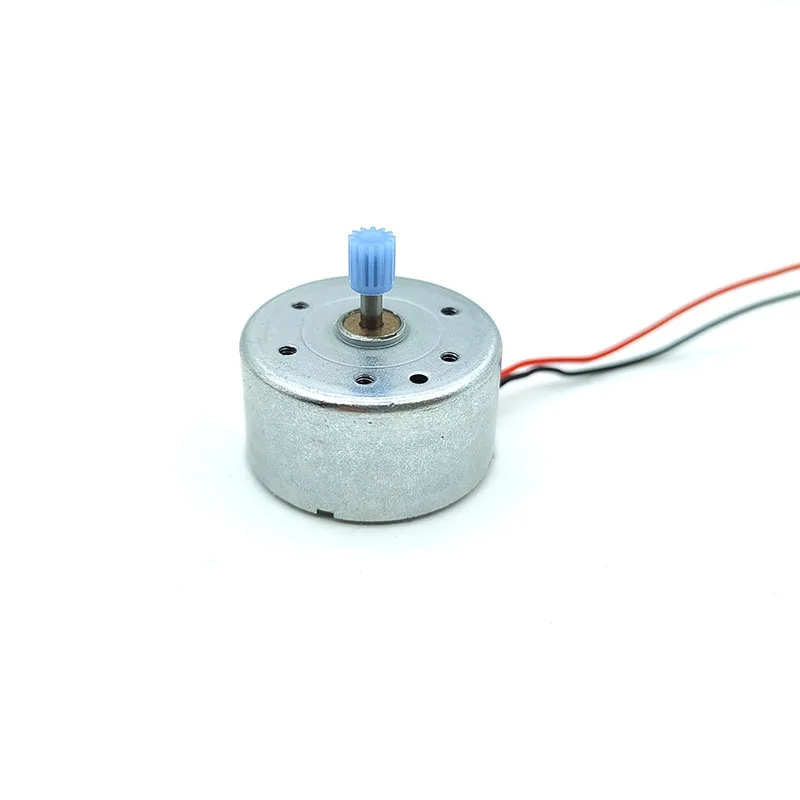 RF-300 DC 3V 6V 9V 12V 7000RPM Mini wyciszenie 24mm silnik z okrągłym wrzecionem szczotka metalowa szlachetnego DIY Model zabawkowy energii słonecznej