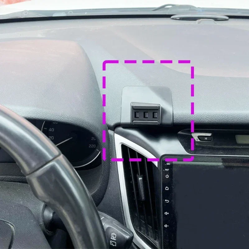 Car Phone Holder Special Fixed Bracket Base For Hyundai Creta IX25 2015 2016 2017 2018 2019 Wireless Charging Accessories