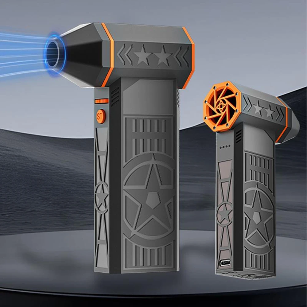 X50 منفاخ توربو قوي 200 جرام ضغط الرياح عالي السرعة تدفق هواء قوي بدون فرش توربو منفاخ مروحة تربو قابلة لإعادة الشحن 8000 مللي أمبير في الساعة