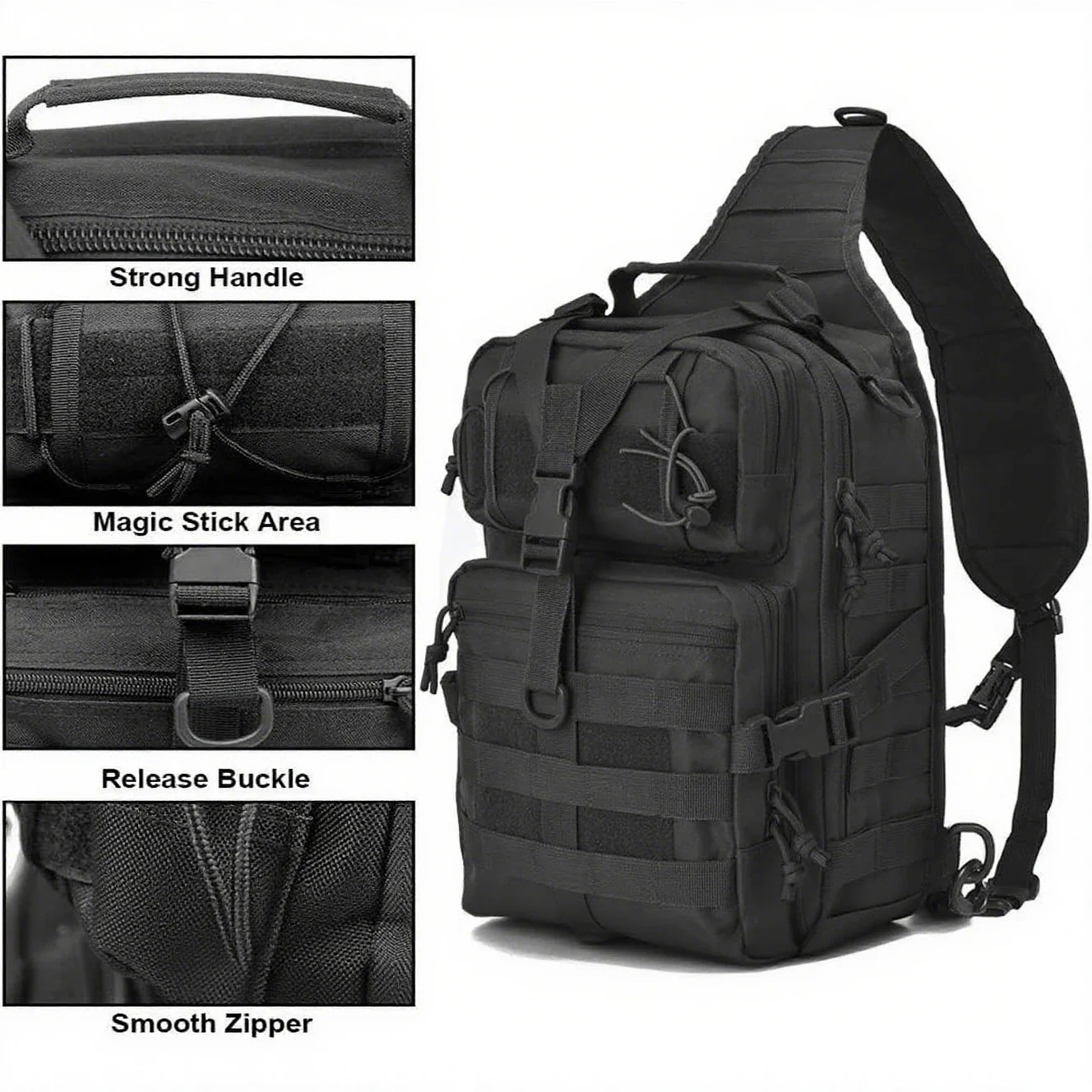 Edc Concealed Carry Sling Bag - Zaino tattico con tracolla Borsa per