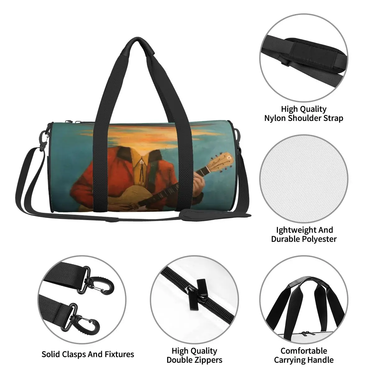 Lord Huron Mpritkaji Long Lost Large Duffle Gym Bag Multi-Functional Duffle Travel Bags Handbags Fitness bag 3