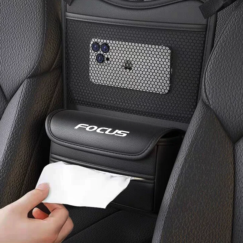 

Car Seat Middle Hanger Storage Bag Leather Car Handbag Holder Between Seats Organizer Pocket for Ford Focus 2 MK2 MK3 MK1 MK4 RS