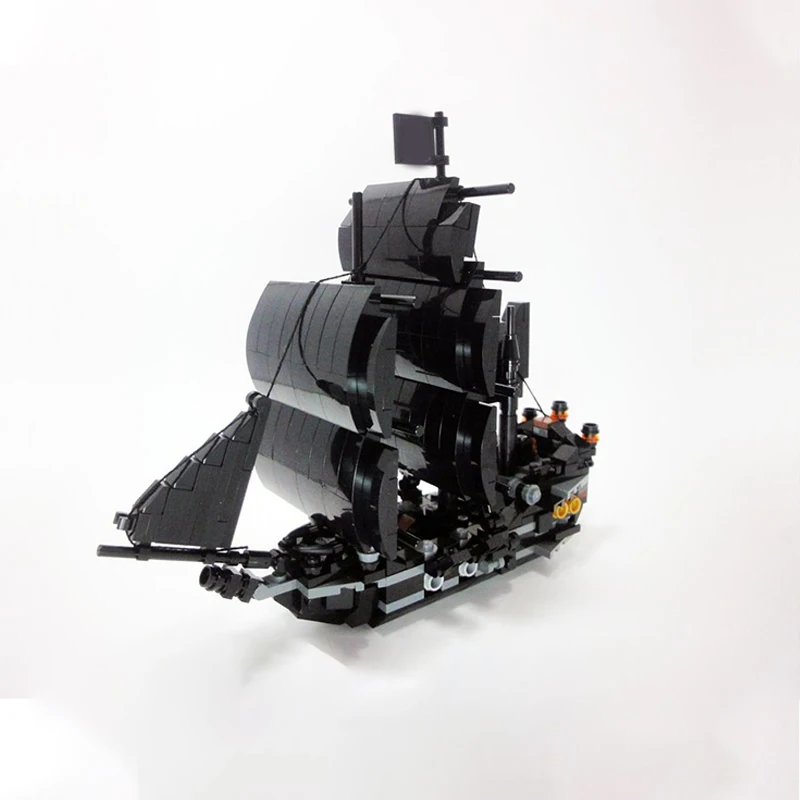 

508 шт., черный жемчуг MOC, пиратский корабль Карибского моря, образовательное здание, блоки «сделай сам», игрушки на день рождения, подарок