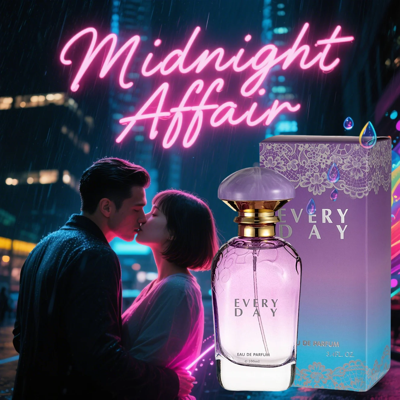 

Fragrance, 100ML Spray Fragrance for Women with Floral, Fruits, Amber & Vanilla Scents, Long-Lasting, Suitable for Daily Use,