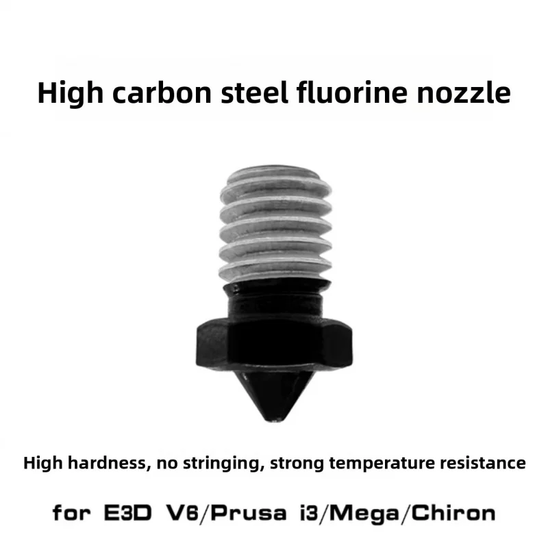 

E3D V6 Сопло 0,4 мм с импортным покрытием из высокоуглеродистой стали, твердость Mega Prusa, совместимое с PETG CF