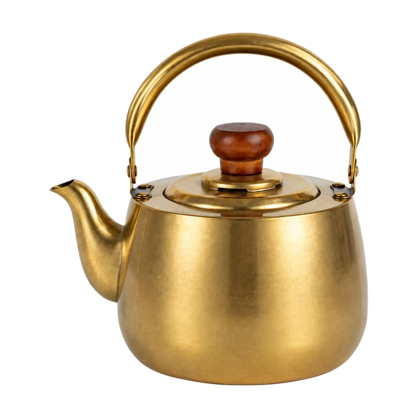 304 Stainless Steel Tea Kettle Food-Grade Stainless Steel Kettle with Infuser Teapot with Strainer Rust-Resistant for Home
