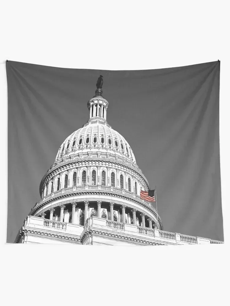 Old Glory & The Capitol Dome Tapestry Bedroom Organization And Decoration Japanese Room Decor Home Decorators Tapestry