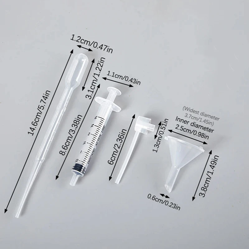 12 Teile/satz Parfüm Refill Werkzeuge Set Kunststoff Diffusor Spritze Stroh Dropper Trichter Spray Abgabe Erforderlich Kosmetische Werkzeuge