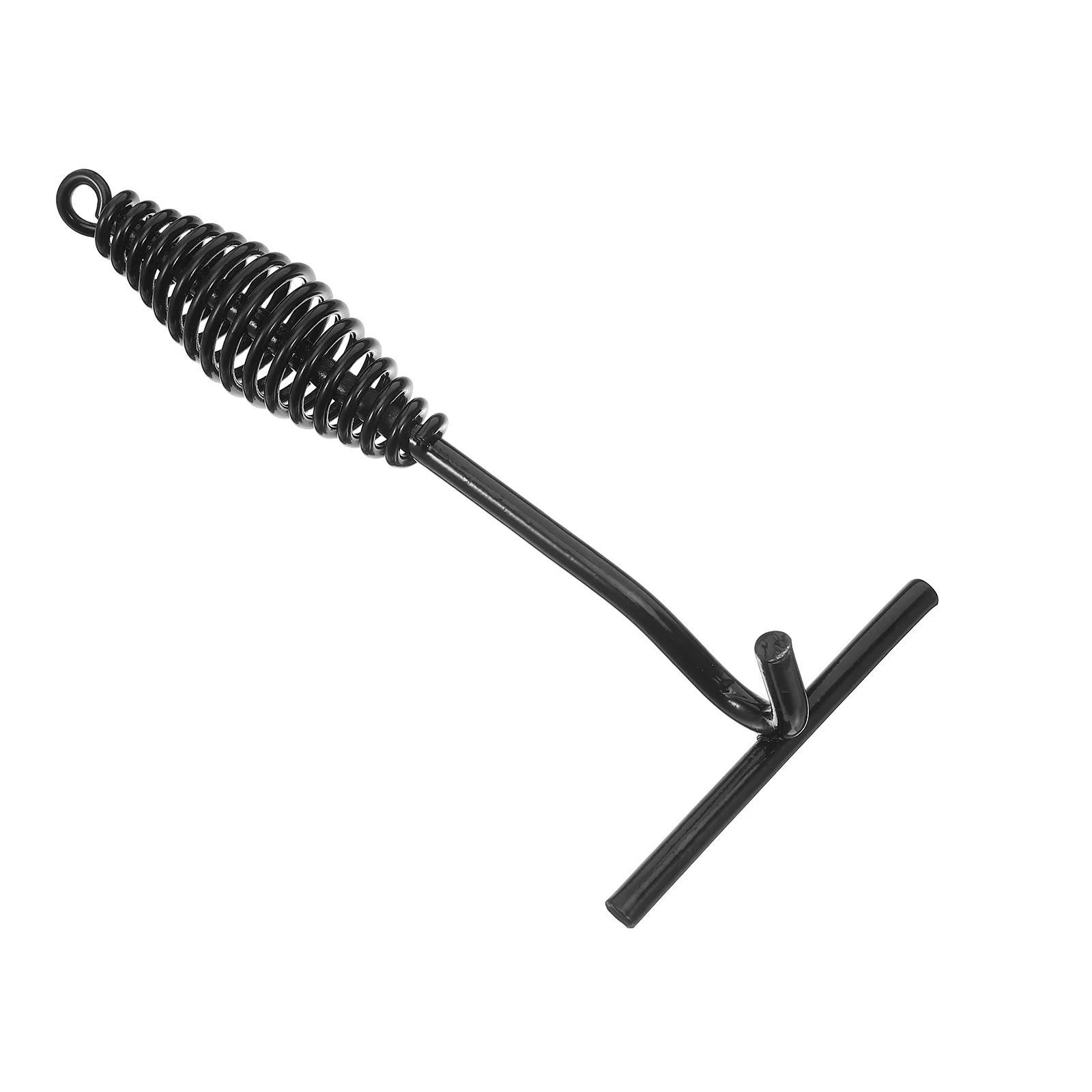 

Dutch Oven Lid Lifter Black Cast Iron Spiral Handle For Pot Cover Support Heat Resistant Non Slip Bail Grabber Camping Cooking