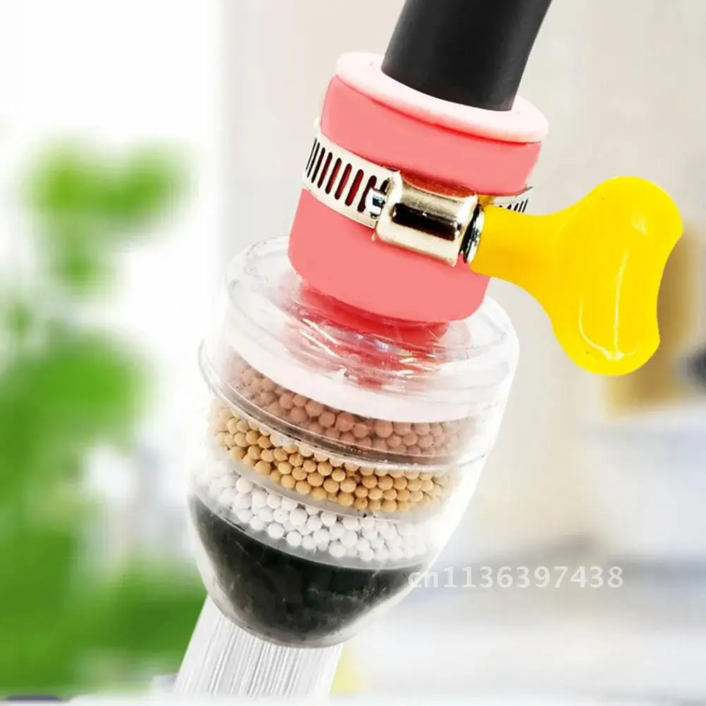 Household 5 Layers Water Purifier Filter Activated Carbon Filtration Mini Faucet Purifier Kitchen Faucet Tap Water