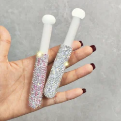 High appearance level Mushroom round head concealer brush Artificial diamond-set sponge small head eye painless brush