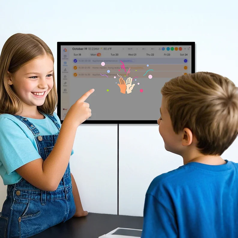 شاشة لمس بتقويم لافتات رقمية بنظام أندرويد داخلي مقاس 21.5 بوصة قابلة للتخصيص مع تركيب حامل أرضي للتلفزيون