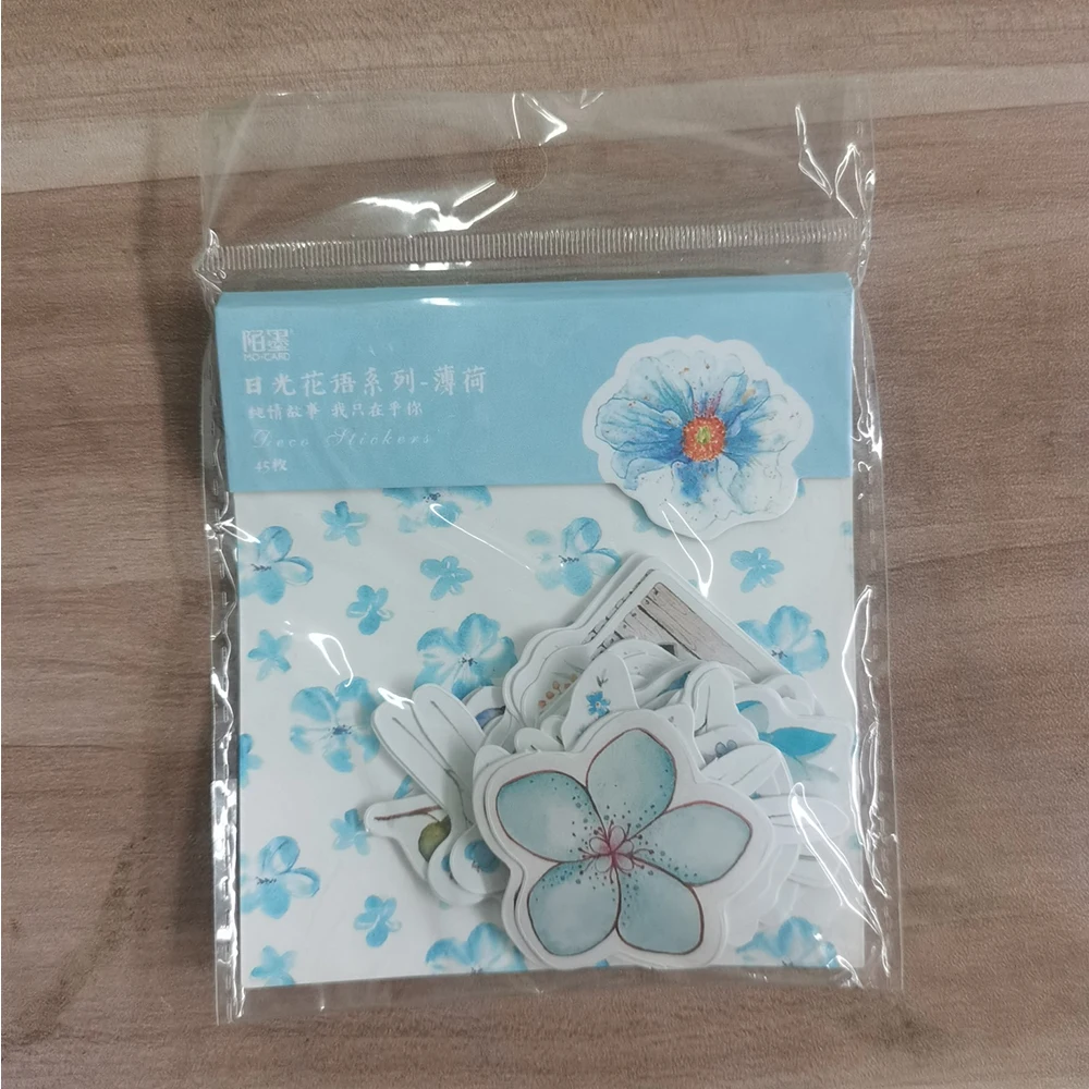 Zufällige Farbe 1PC Nikko Flower Language Series Aufkleber Rabattaktion