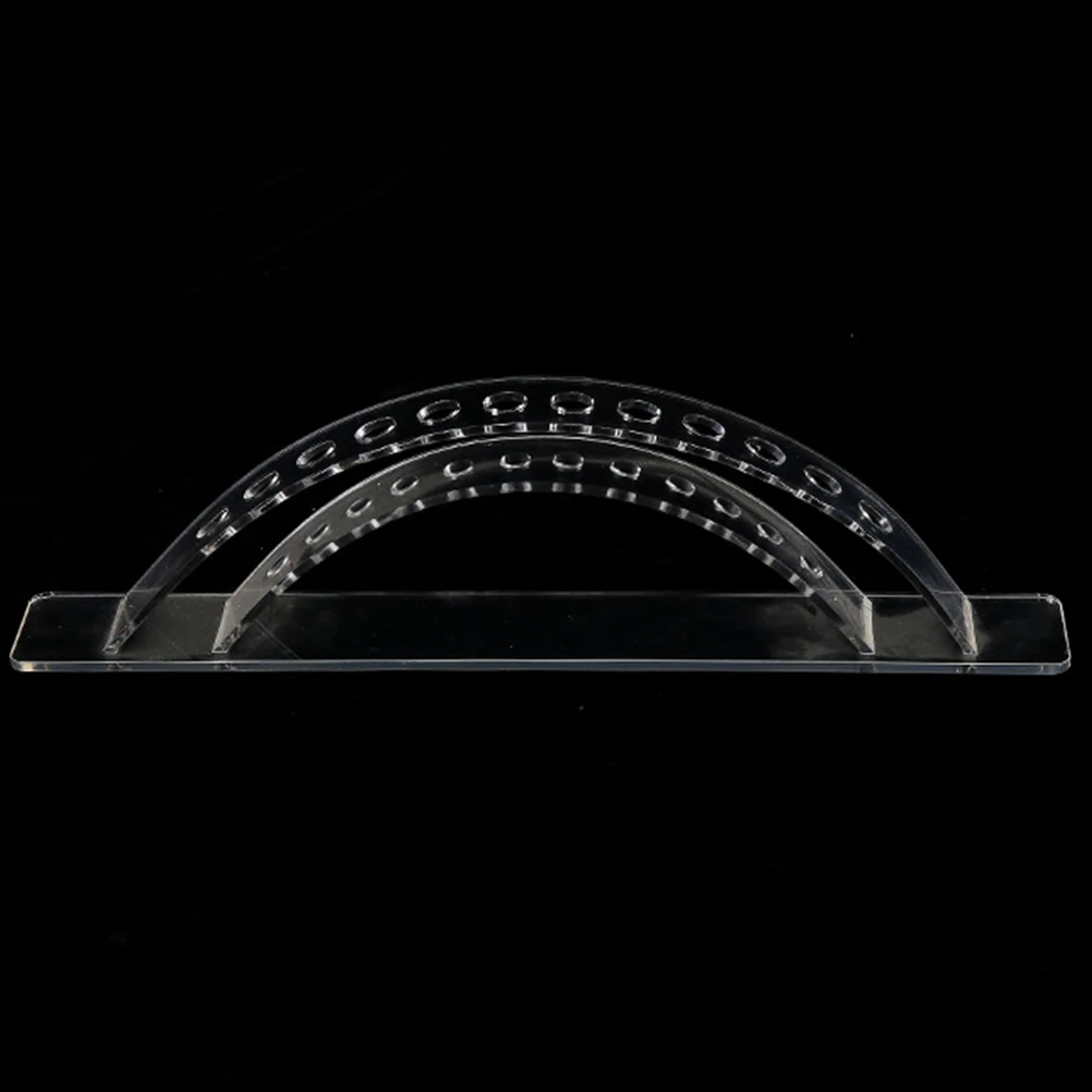 

2pcs Arch Acrylic Display Stand Transparent Lollipop Lollipop Holder Base Storage Rack Cake Party Decorative Holder