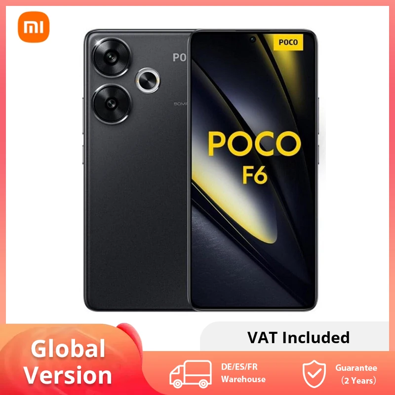 Global Version POCO F6 5G Smartphone NFC Snapdragon®8s Gen 3 120Hz 90W Turbo Charging 5000mAh Battary