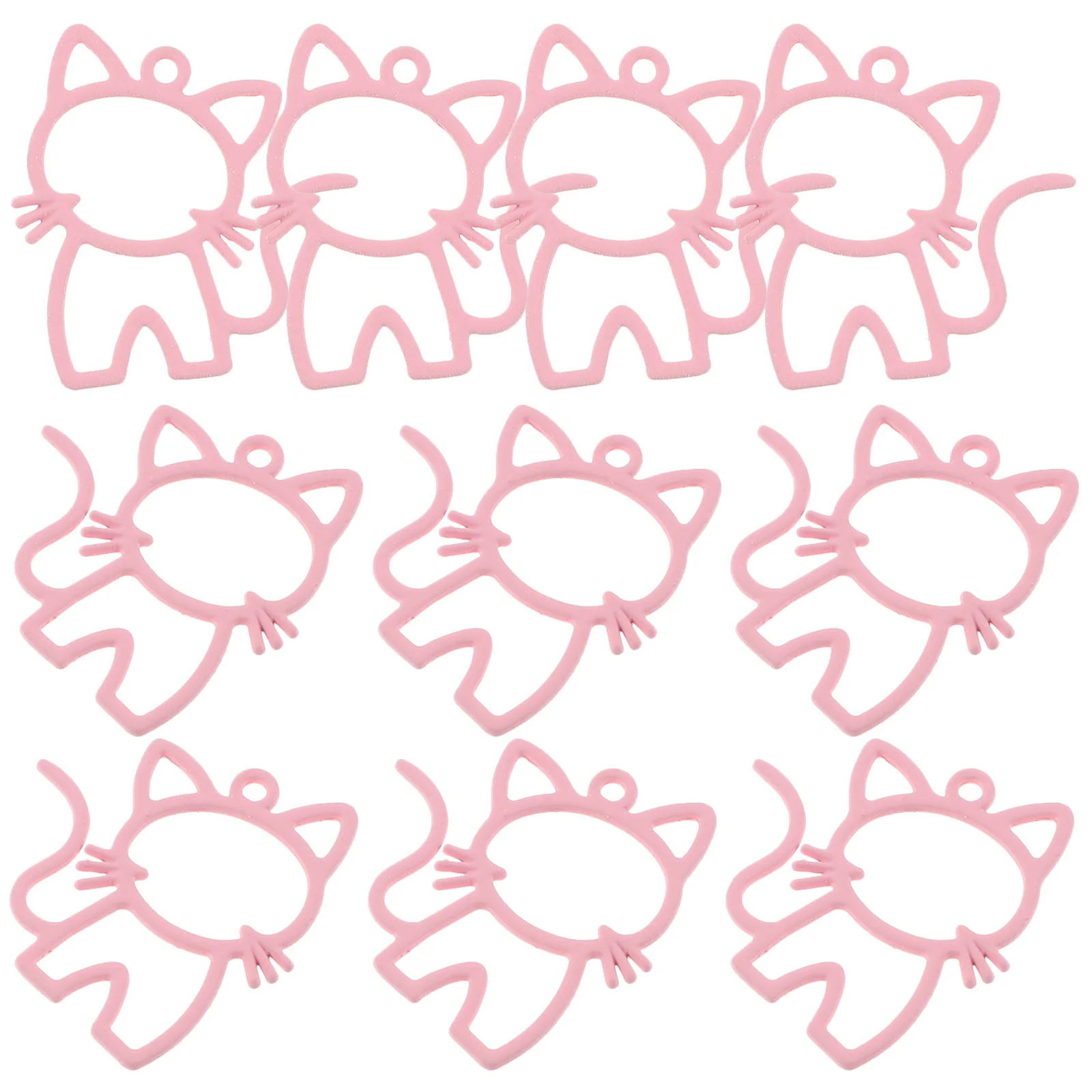 

10Pcs Cartoon Animal Cat Charm Handmade Alloy Pendants DIY Necklace Bracelet Earrings Ornaments Accessories for Crafts