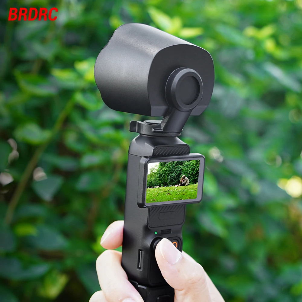 BRDRC Sun hood for DJI Osmo Pocket 3 Light Weight Sunshade for Gimbal Camera Outdoor Photography Sunlight Reduce Cover Accessory