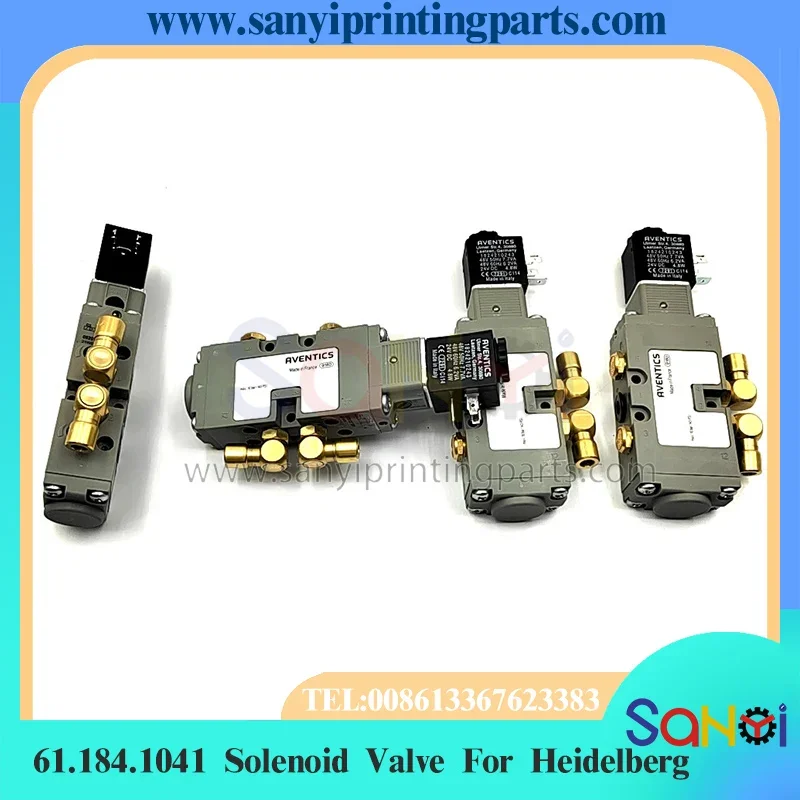 จัดส่งฟรี Heidelberg Original Solenoid วาล์ว 61.184.1041 6 มม.สําหรับ CD102 SM74 พิมพ์เครื่อง