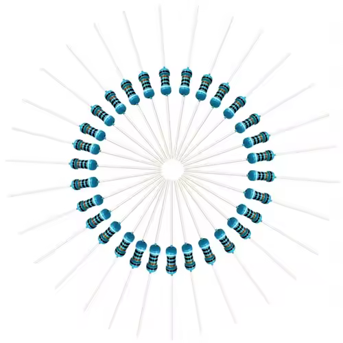 100pcs 1/4W Resistance 0.1R~2.2M 1% Metal Film Resistor Series 0.25W 1R 10R 47R 100R 220R 470R 1K 2.2K 10K 22K 100K 220K 1M ohm - Image 3