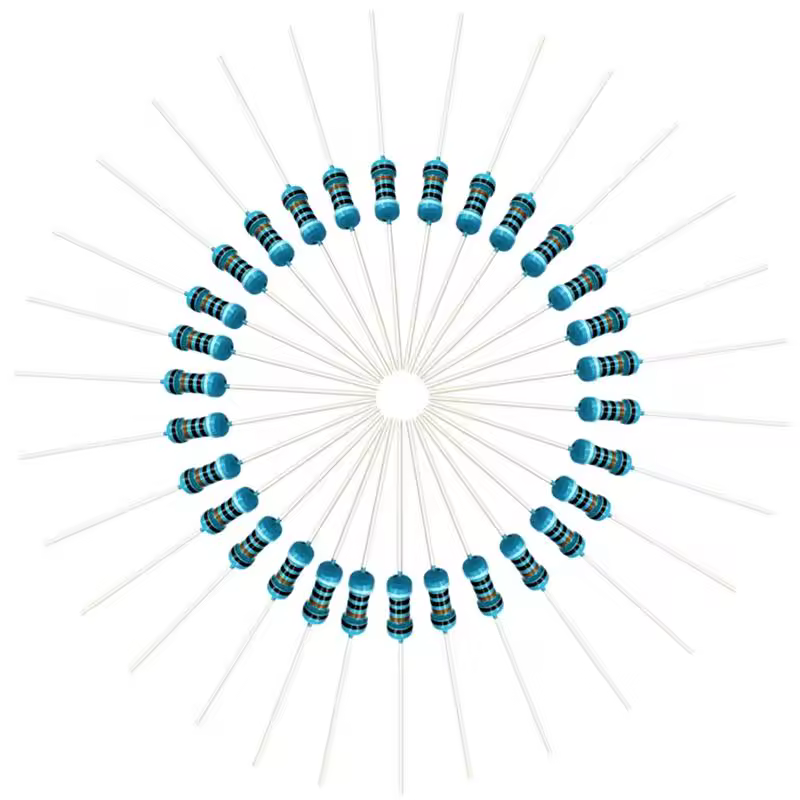 100pcs 1/4W Resistance 0.1R~2.2M 1% Metal Film Resistor Series 0.25W 1R 10R 47R 100R 220R 470R 1K 2.2K 10K 22K 100K 220K 1M ohm - Image 3