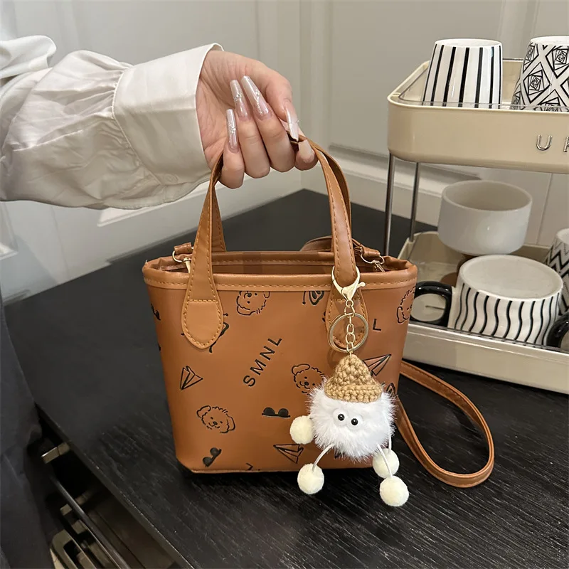 

Mini Braided Bucket Bag Women Spring Summer Crossbody Purse Crinkle Texture Farmer Market Ready Sustainable Material​​