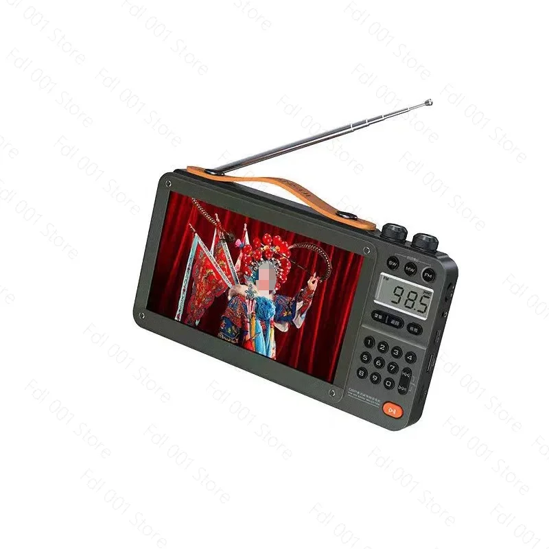 High Quality 7 Inch Portable Digital TV TFT LED TV With Charging Battery Tuner FM Radio Function