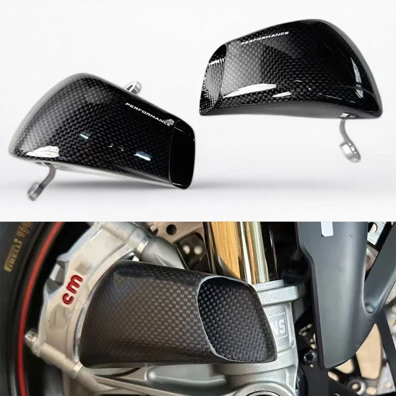 Carbon Fiber Air Ducts for Ducati Panigale V2 899 959 1199 1299 Hyper 950 Multistrada V4, Motorcycle Aerodynamic Cooling Side Co