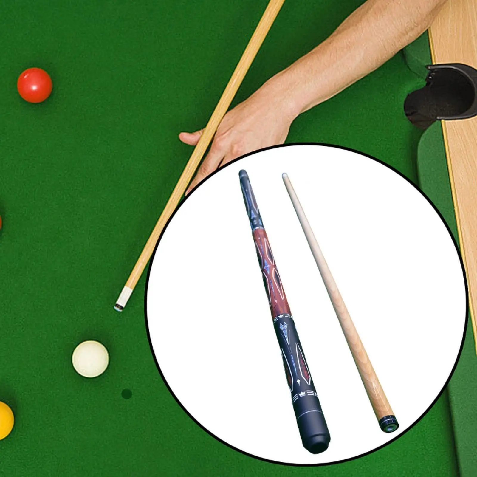 Pool /2 Split 57inch Professional, Two Section Practice Billiard Cue Billiard Pool Sticks for Adults, Beginners Starters