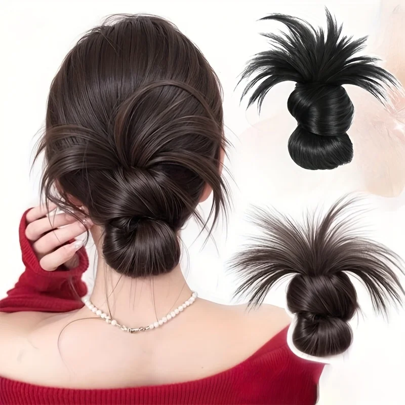 

Низкий синтетический пучок, хвостик, натуральный пушистый зажим для волос, шиньон, волосы для женщин, ленивый пучок, парик, сумка, аксессуары для волос для ежедневного использования