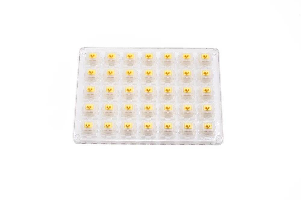Gateron CAP Milky Yellow  Pro V2 Mechanical Keyboard 5 Pin Switches Linear Switches 63g