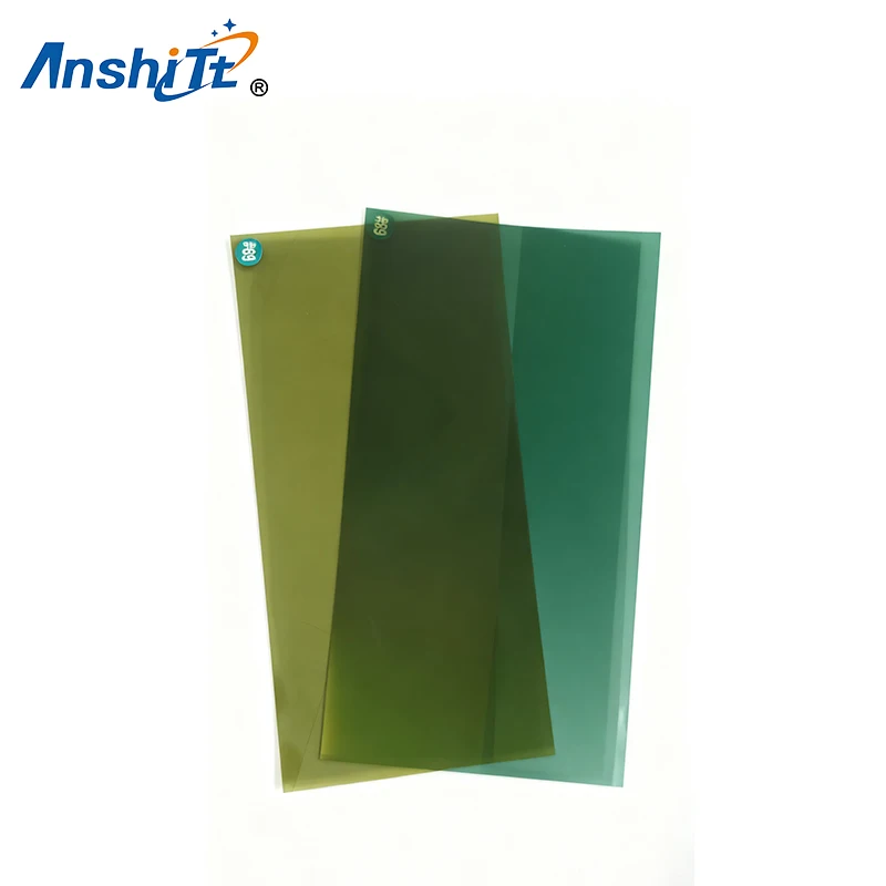 

1Pack 10*20cm Green Yellow Polarizer 90 Degree With Adhesive Color Polarized Film Used for High End LCD Screen G-SHOCK LCD Watch