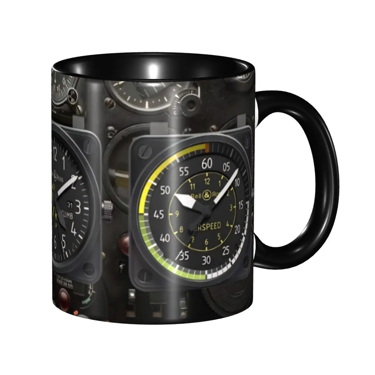 

Customized Aviation Airplane Flight Instruments Mugs DIY Aircraft Pilot Aviator Plane Ceramic Milk Tea Coffee Cups