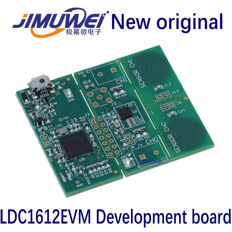 

LDC1612EVM Двухканальная катушка индукционного датчика печатной платы LDC1612 Оценочный модуль MSP430 Макетная плата