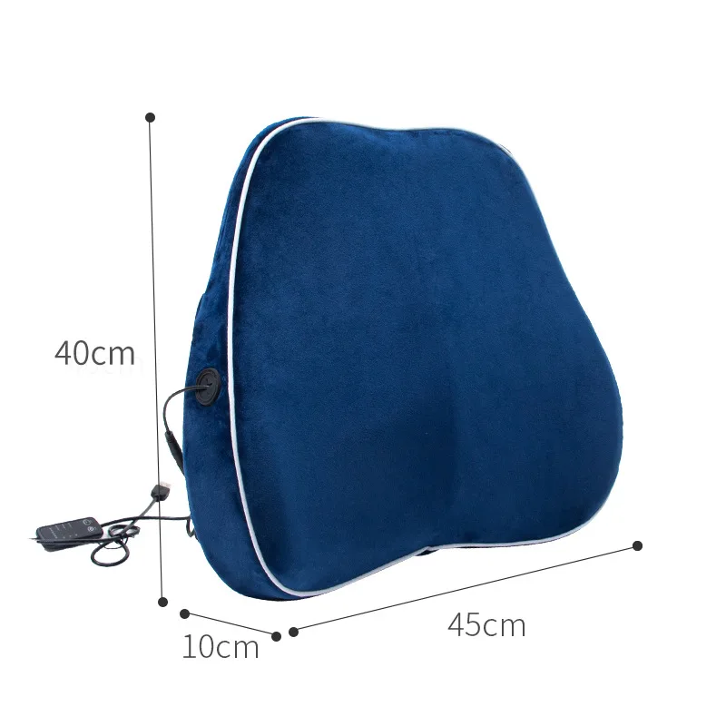 Chair Cushion New Winter Heating Waist Rest Memory Cotton Pillow Office Seat Back Support Hot Compress Cushion All-season