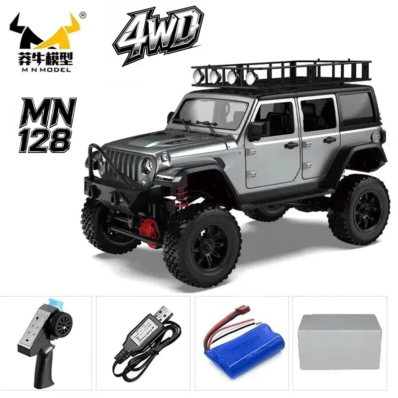 

Радиоуправляемая полноприводная машинка MN Model MN128 1:12 для бездорожья, масштабная модель внедорожника на пульте управления для взрослых и детей