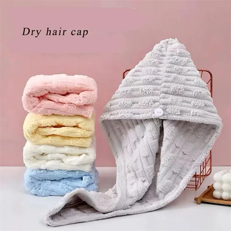 

Dry Hair Cap for Women, Thickened and Super Absorbent Headscarf for Wiping Hair, Quick Drying Cap, Dry Hair Towel