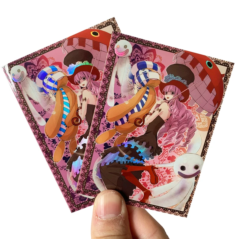 60PCS Anime One Piece Perona Card Sleeves Board Games OPCG PTCG Trading  Cards Laser Shine Protector Case - AliExpress 26